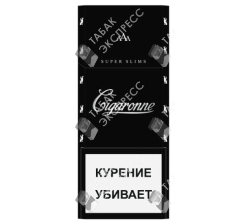 Сигареты Cigaronne Super Slims Black